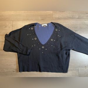 Wildfox detailed long sleeve top